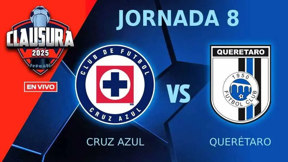 Cruz Azul vs Querétaro EN VIVO Liga MX Clausura 2025 Jornada 8