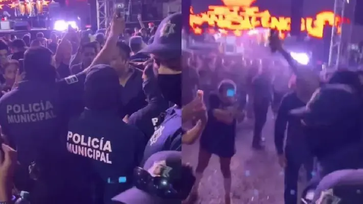 VIDEO: Policía confunde slam con pelea y lanza gas pimienta en concierto de El Gran Silencio
