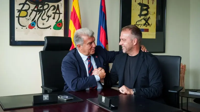 Barcelona llegó a un acuerdo para la extensión de contrato de Hansi Flick