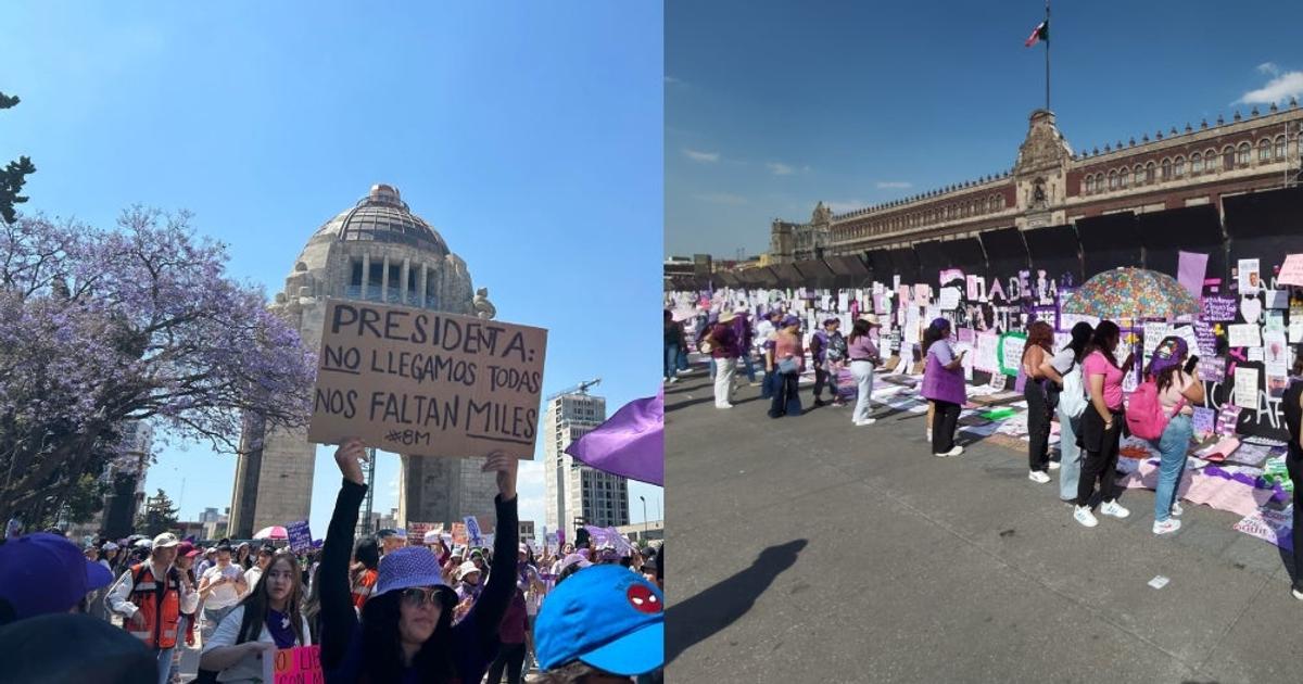 Así se vive la marcha 8M en la CDMX que conmemora el Día Internacional ...