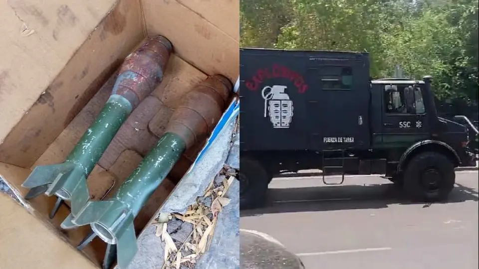 Hallan granadas en calles de la Ciudad de México
