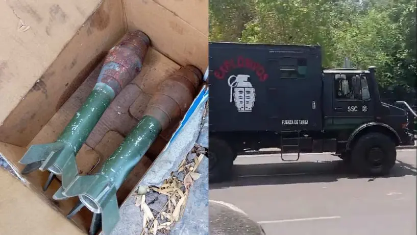 Hallan granadas en calles de la Ciudad de México