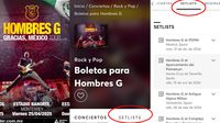 Ticketmaster ofrecerá setlist’s de los artistas en lo que compras tu boleto