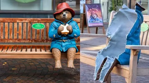 Miembros de la Real Fuerza Aérea del Reino Unido reciben sentencia tras robar una estatua del oso Paddington