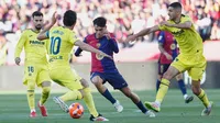 ¡Le abollan la corona! Villarreal vence en Montjuic al Barcelona campeón de LaLiga