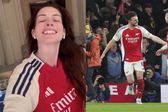 ¡Amor por los Gunners! Anne Hathaway celebra goleada del Arsenal al Real Madrid en Champions