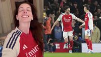 ¡Amor por los Gunners! Anne Hathaway celebra goleada del Arsenal al Real Madrid en Champions