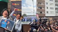 Fanáticos de Paquita la del Barrio esperan restos de la cantante entre lágrimas afuera de Casa Paquita