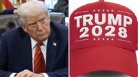 Trump lanza gorras y camisetas para promover un posible tercer mandato en 2028
