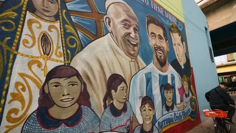 La emotiva despedida de Messi al Papa Francisco