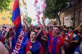 Copa del Rey: Aficionados de Barcelona y Real Madrid se enfrentan y protagonizan bronca