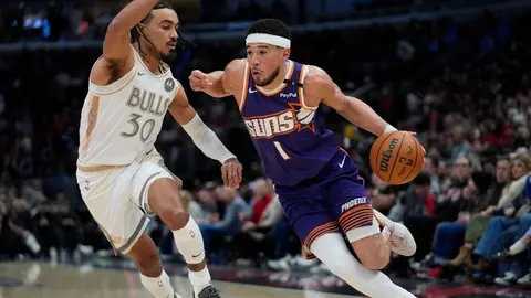 Booker, Durant y Beal ayudan a Suns a vencer a Bulls y romper racha de 4 derrotas