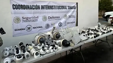 Retiran 82 cámaras de videovigilancia ilegales en Culiacán y Mazatlán; eran usadas para delincuencia