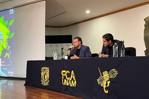 ¿Auriazules? Faitelson y Andrés Vaca hacen el Goya en instalaciones de la UNAM