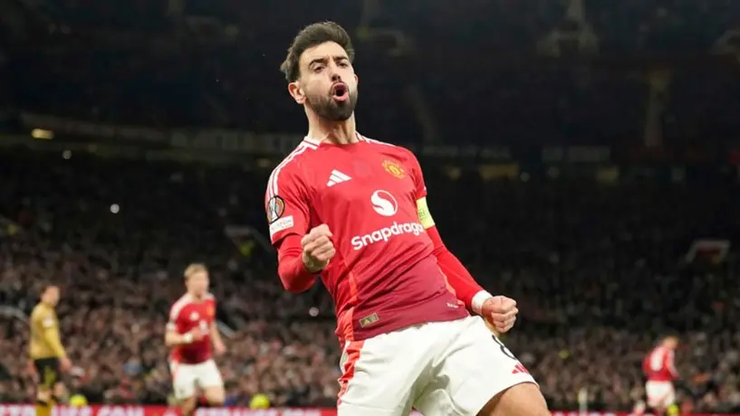 Europa League: Manchester United avanza a Cuartos de Final de la mano de Bruno Fernandes