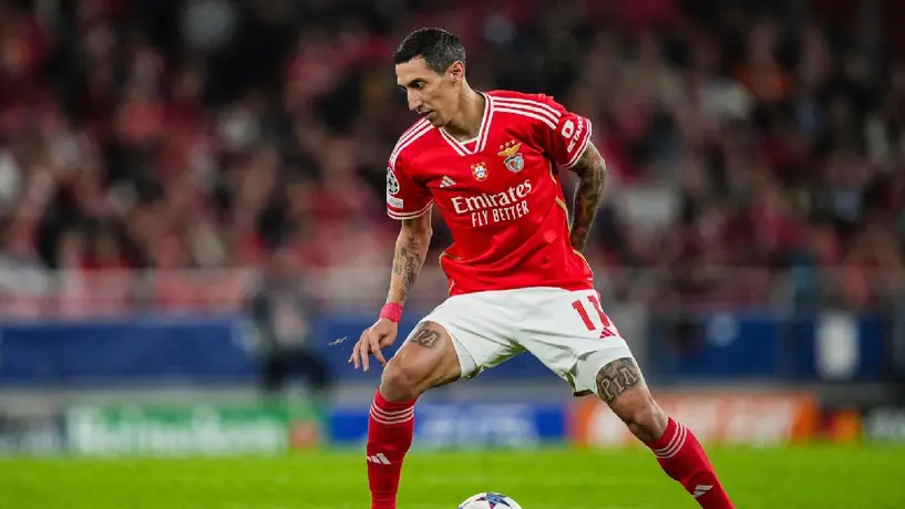 Di María no estará disponible para Benfica en la vuelta de los 8vos ante Barcelona