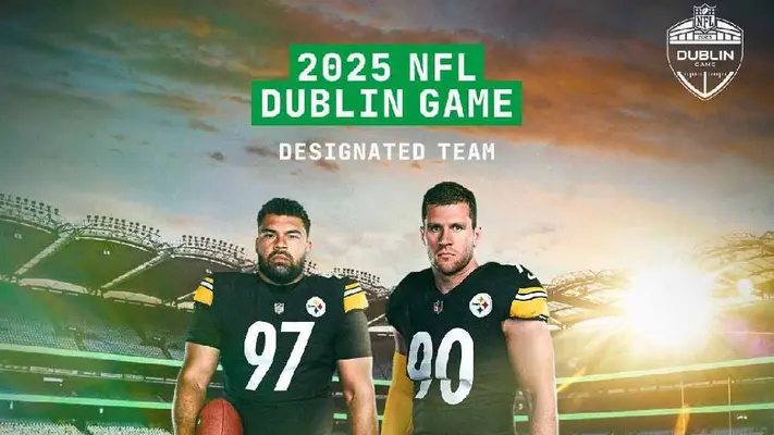 ¡Oficial! Pittsburgh Steelers jugarán en Irlanda en el 2025