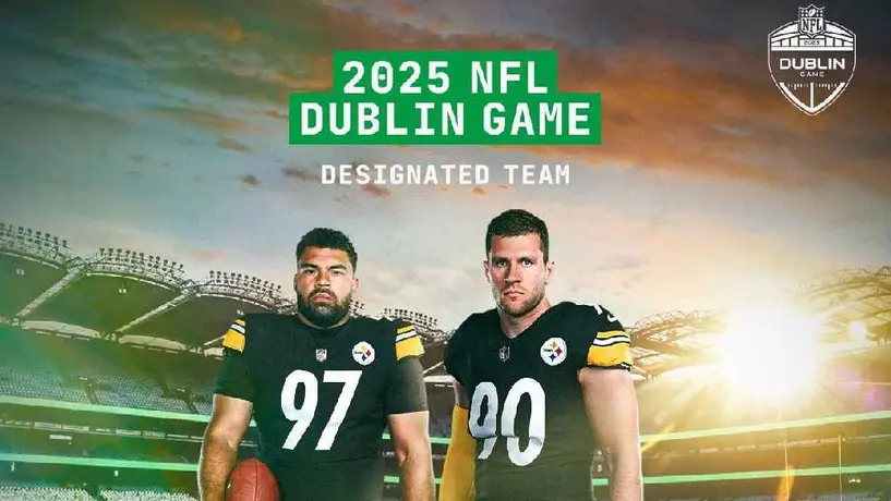 ¡Oficial! Pittsburgh Steelers jugarán en Irlanda en el 2025