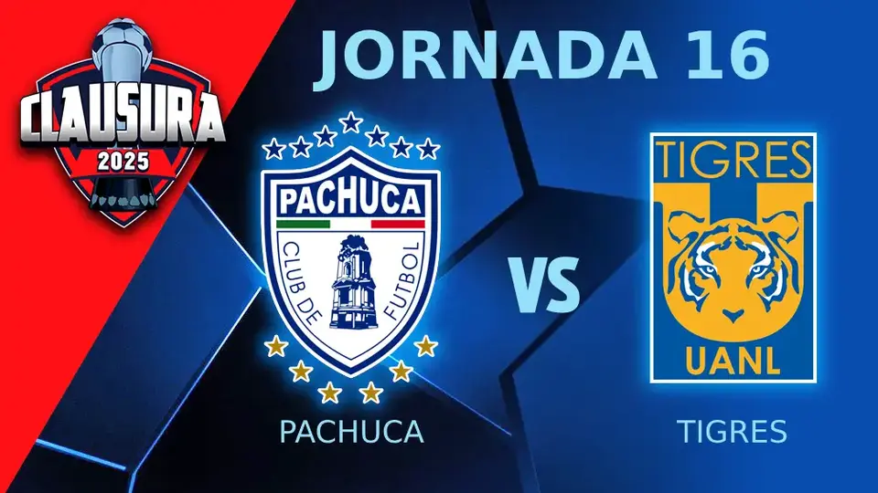 Pachuca vs Tigres ¿Dónde y a qué hora ver el partido de Jornada 16 del CL25?