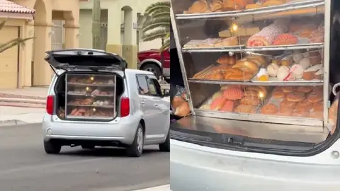 VIDEO: "El panadero con el pan" llega a Las Vegas y sorprende en redes sociales