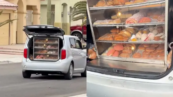 VIDEO: "El panadero con el pan" llega a Las Vegas y sorprende en redes sociales