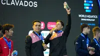 ¡Dupla de oro! Osmar Olvera y Juan Celaya suben a lo más alto del podio en el Mundial de Clavados