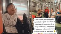 VIDEO: Usuarios del Metro de la CDMX le cantan mañanitas a una vendedora
