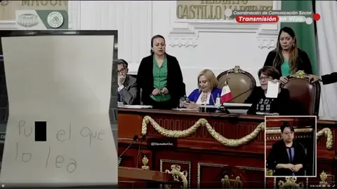 VIDEO: Diputado emite voto pero deja un mensaje: “Put% el que lo lea”