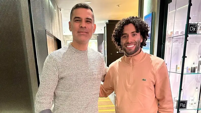 Rafa Márquez visitó a César Huerta durante el Anderlecht vs Fenerbahçe de Europa League
