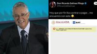 Ricardo Salinas Pliego se disponía a pagar sus impuestos pero… ¡se ‘cae’ página del SAT!