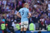 Erling Haaland continúa con la sequía en Finales con Manchester City