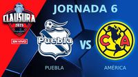 Puebla vs América EN VIVO Liga MX Clausura 2025 Jornada 6