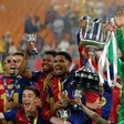 Jugadores de Barcelona tuvieron pleito con RFEF durante celebración de Copa del Rey