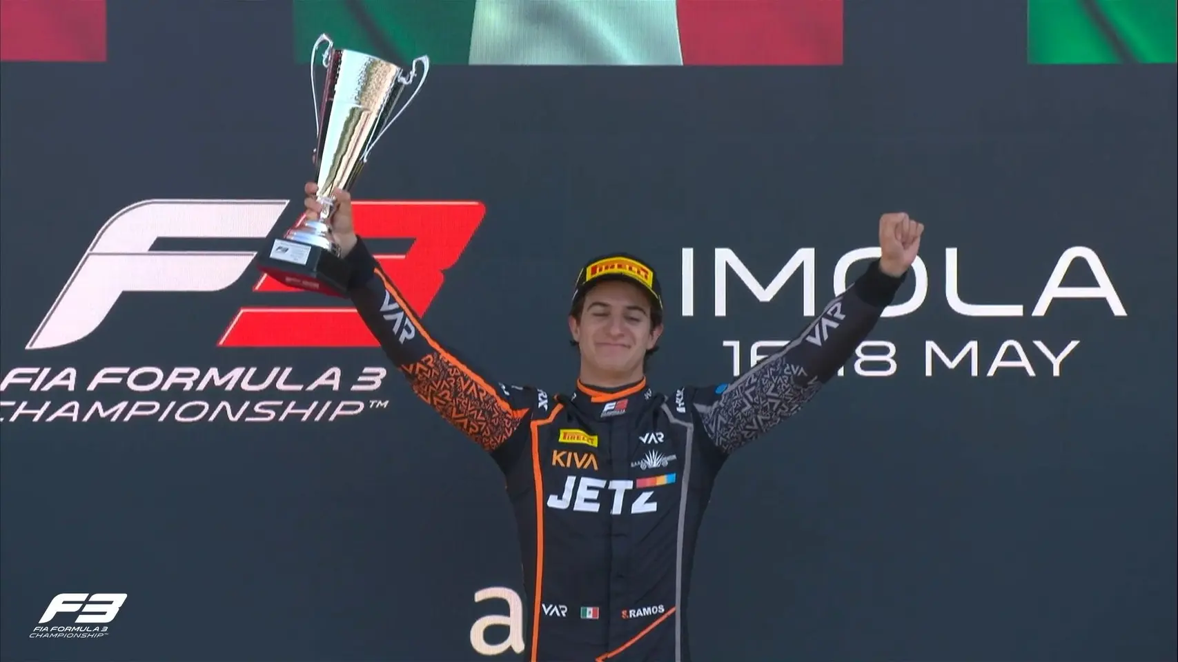 Santiago Ramos logró su primera victoria en carrera larga | X: @Formula3
