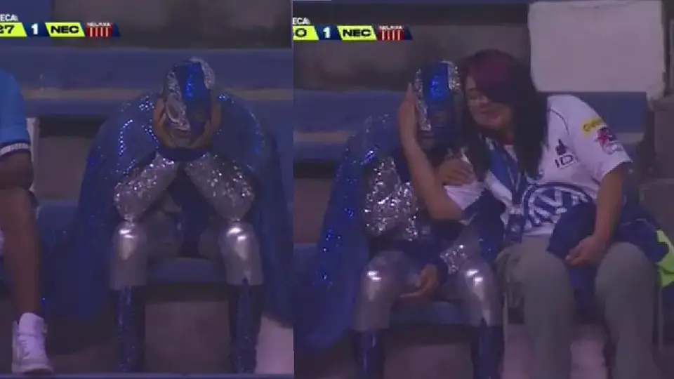 ¡Destrozado! La triste historia de Súper Camote en el Puebla vs Necaxa