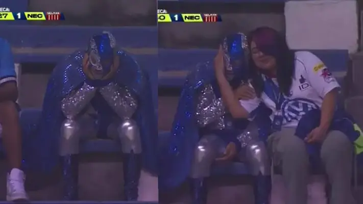 ¡Destrozado! La triste historia de Súper Camote en el Puebla vs Necaxa