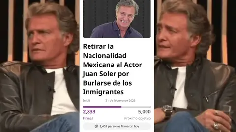 Mexicanos quieren quitarle la nacionalidad a Juan Soler por apoyar a Donald Trump