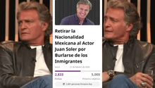 Mexicanos quieren quitarle la nacionalidad a Juan Soler por apoyar a Donald Trump