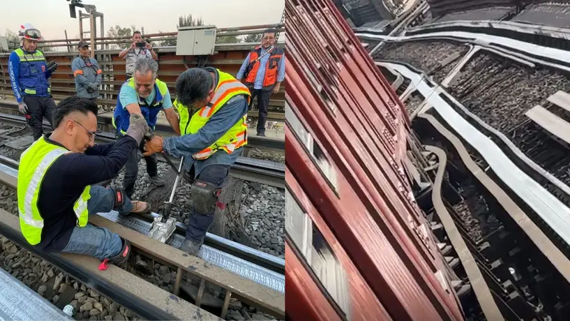 Cierre parcial en Línea B del Metro; vías pierden su forma recta