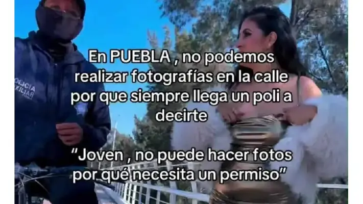 Investigan a policía que impidió sesión fotográfica en la ciclopista de Atlixcáyotl