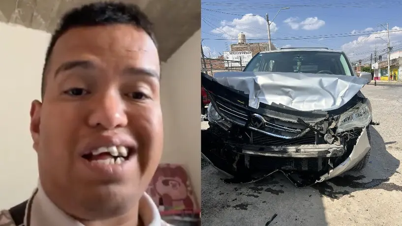 Medio Metro sufre accidente automovilístico: “Me quedé sin frenos”