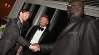 ¡Encuentro de leyendas! Lionel Messi convivió con Shaquille O’Neal en fiesta de David Beckham