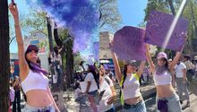 Día Internacional de la Mujer: Famosas participaron en la Marcha del 8M en CDMX