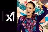 Grok, la Inteligencia Artificial de X, dice que Claudia Sheinbaum es el presidente más popular del mundo