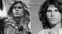 Recuperan busto robado de Jim Morrison en París, 36 años después de su desaparición