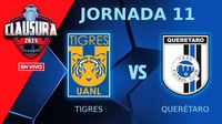 Tigres vs Querétaro EN VIVO Liga MX Clausura 2025 Jornada 11
