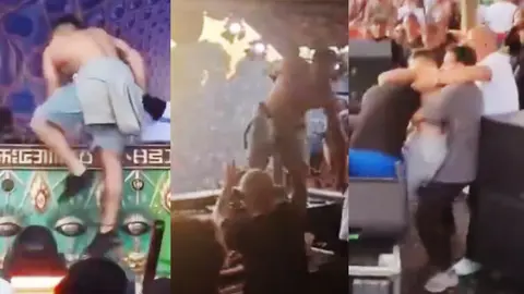 VIDEO: Agreden al DJ Paul Kalkbrenner en pleno festival de música electrónica