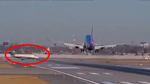 VIDEO: ¡Por un pelito! Aviones se salvan de estrellarse en aeropuerto de Chicago
