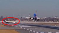 VIDEO: ¡Por un pelito! Aviones se salvan de estrellarse en aeropuerto de Chicago