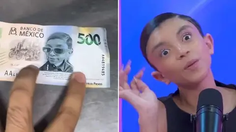 Comerciante sufre fraude en billete de 500 pesos con la imagen de ‘La Venenito Juárez’